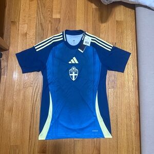 Mens Adidas Sweden JF0536 Size Small Away Jersey 2025 WEuro